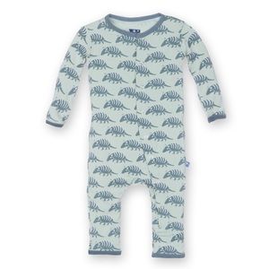 Kickee Pants Aloe Armadillo Coverall